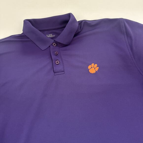 Under Armour Polo Shirt Mens Medium Clemson Tigers Performance Stretch - Picture 2 of 12